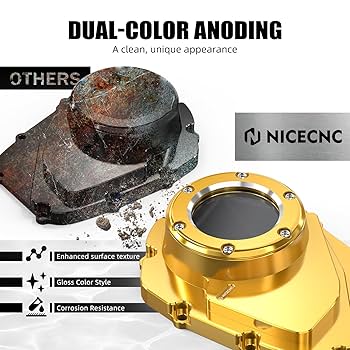 Amazon.com: NICECNC Gold Transparent Cam Cover Camshaft