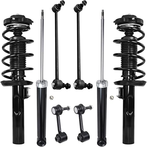 Miniatura 181 de Detroit Axle - Kit de puntales delanteros de 6 piezas para Chevrolet Aveo Aveo5 Pontiac G3 Wave, barra estabilizadora, varillas de acoplamiento