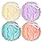 FARMOGA Bath Loofah Sponge Body Scrubber Shower Sponge Exfoliating Mesh Pouf Shower Ball Bath Sponges for Women and Men Bathing Accessories (4Pack 50G Colorful)