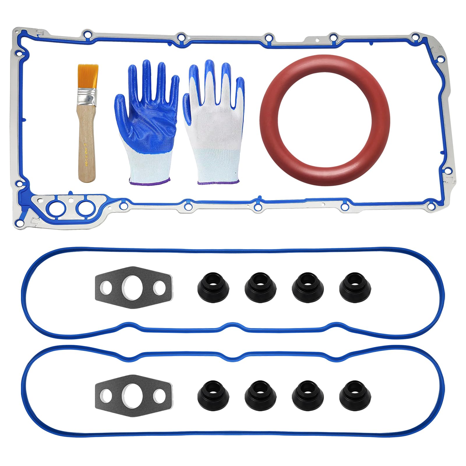 LOBIUTIYA Oil Pan and Valve Cover Gasket Kit