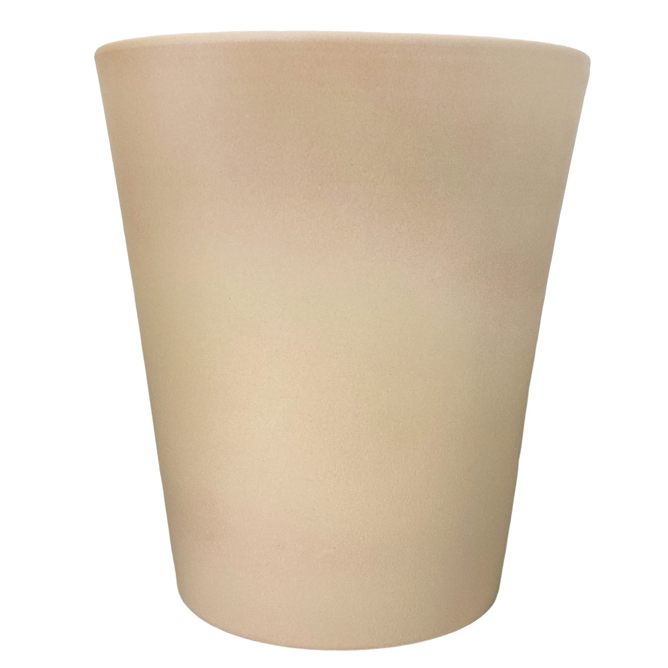 Meliflor Maceta Cerámica Cono 30x34cm Hueso Duraderas y Resistentes - Decoración - Hogar y Jardín - Artesanalmente Fabricado en España - Diseño Exclusivo