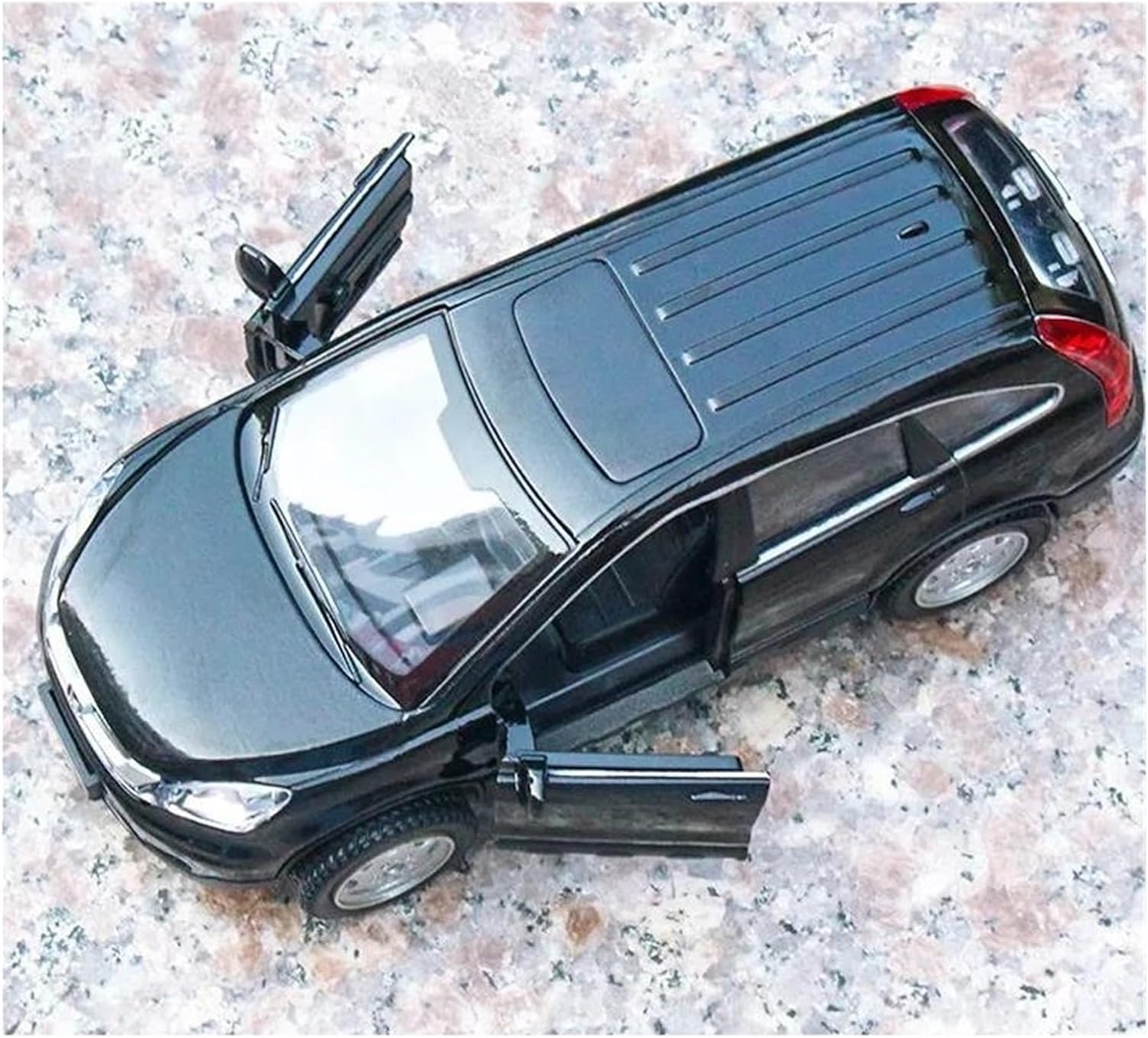 Scale car Model 1:32 for CRV SUV Alloy Scale Car Model Diecast Metal Simulation Vehicle Souvenir Suitable for Decoration(Black)