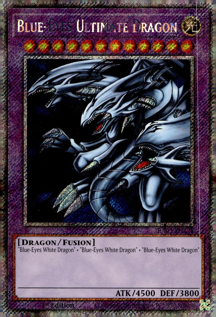 Amazon.com: Blue-Eyes Ultimate Dragon (Platinum Secret Rare) - RA03-EN178 - Platinum Secret Rare