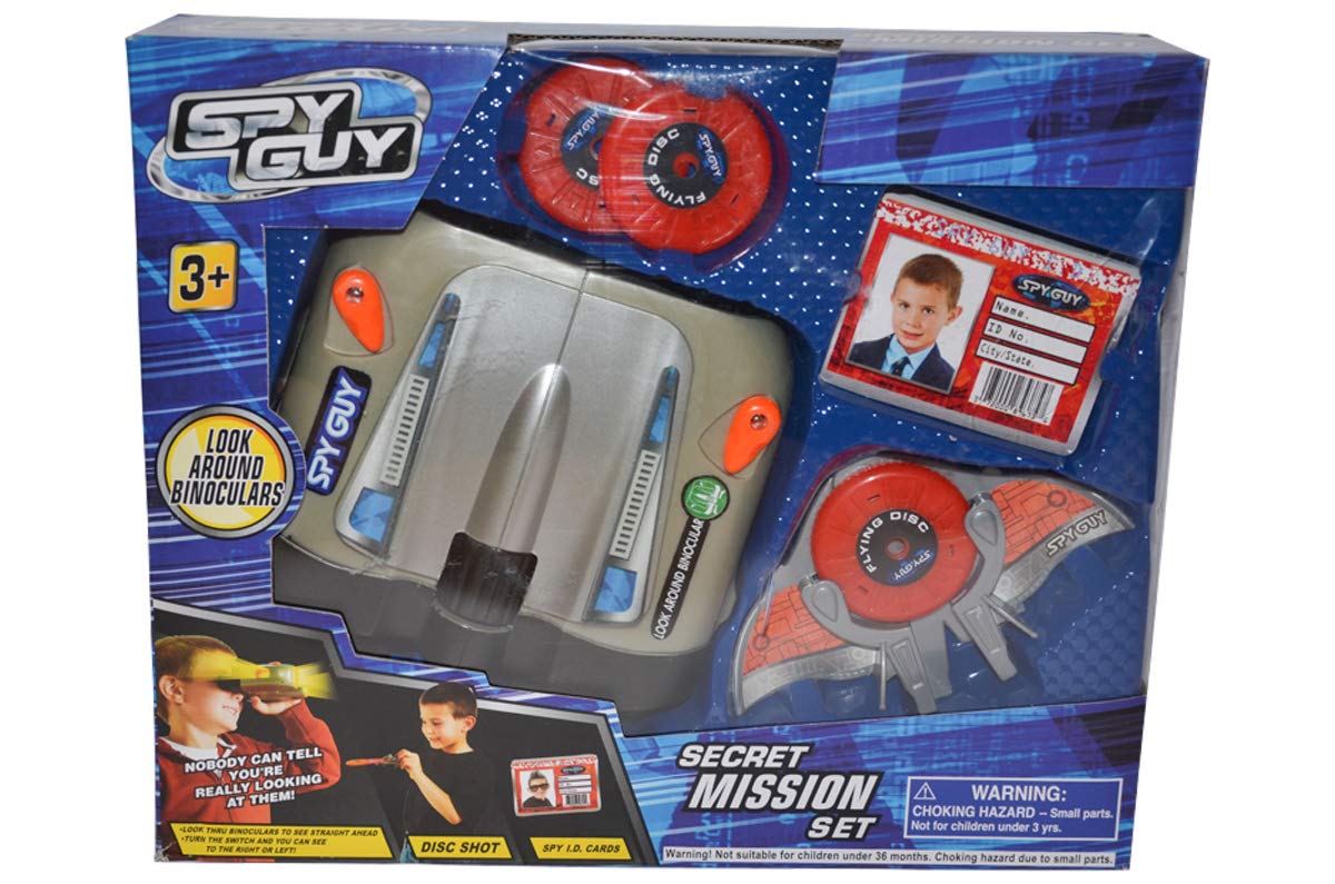 Spy Guy 10 Piece Toy Secret Mission Set with Look Around Binoculars (Binoculars)