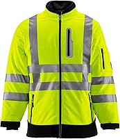 Vista 1 de RefrigiWear Chaqueta HiVis Extreme Softshell, abrigo aislante, clasificación de comodidad de -60F