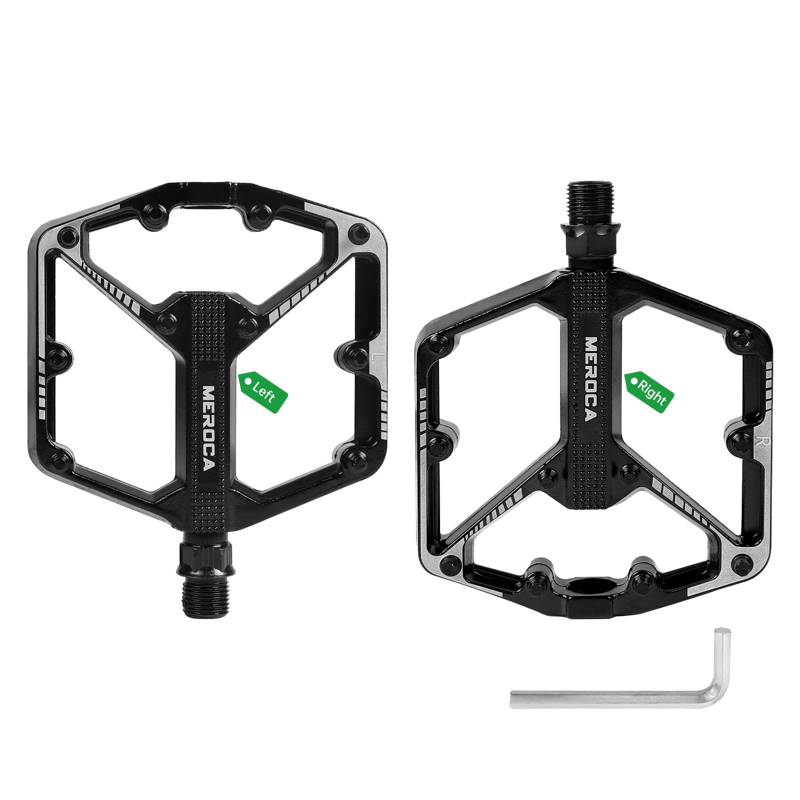 Pedali per Mountain Bike, Set Pedali per Bicicletta, Pedali Antiscivolo