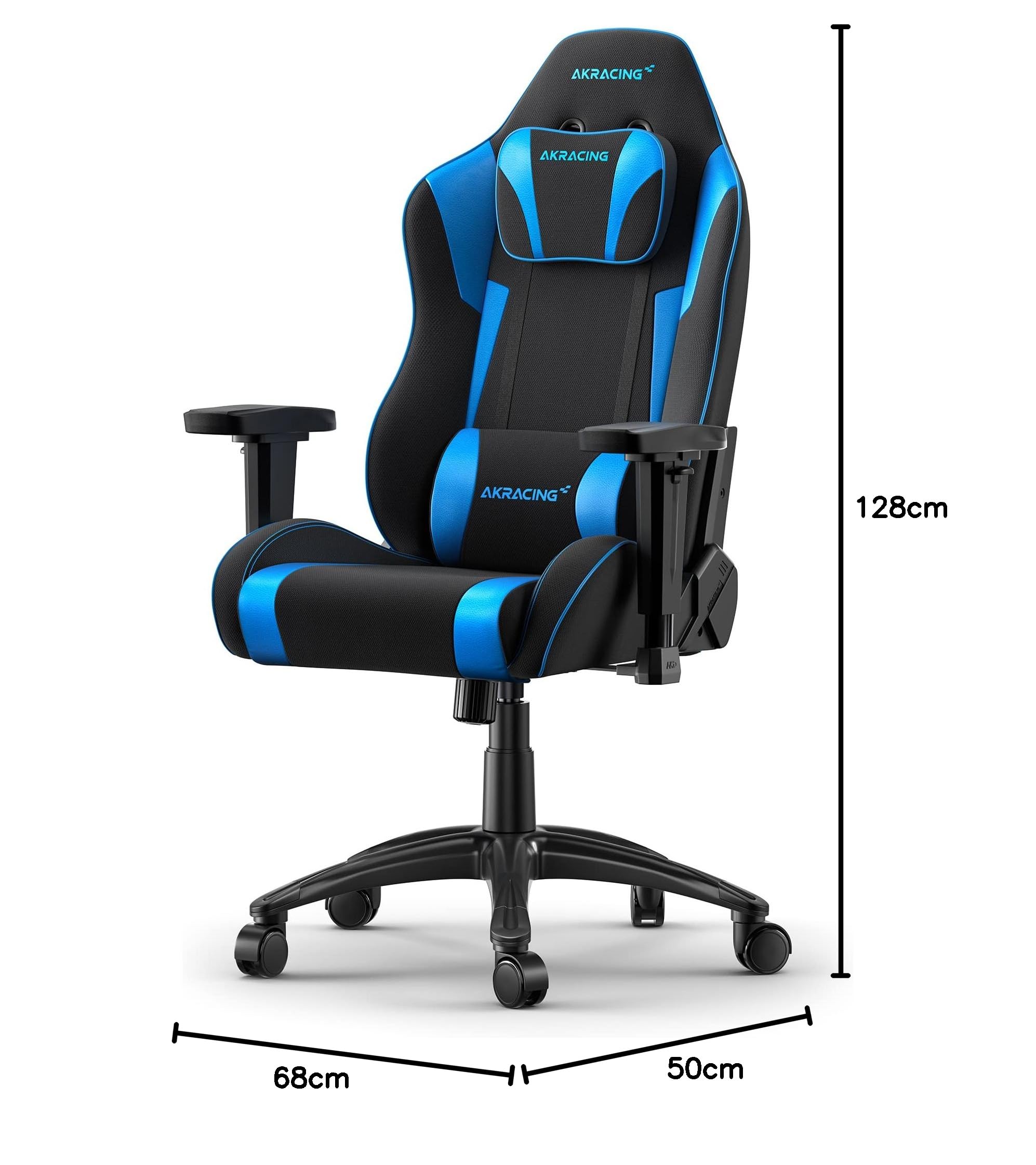 AKRacing Chair Core EXSE krzesło dla graczy, materiał/sztuczna skóra, niebieski, jeden rozmiar