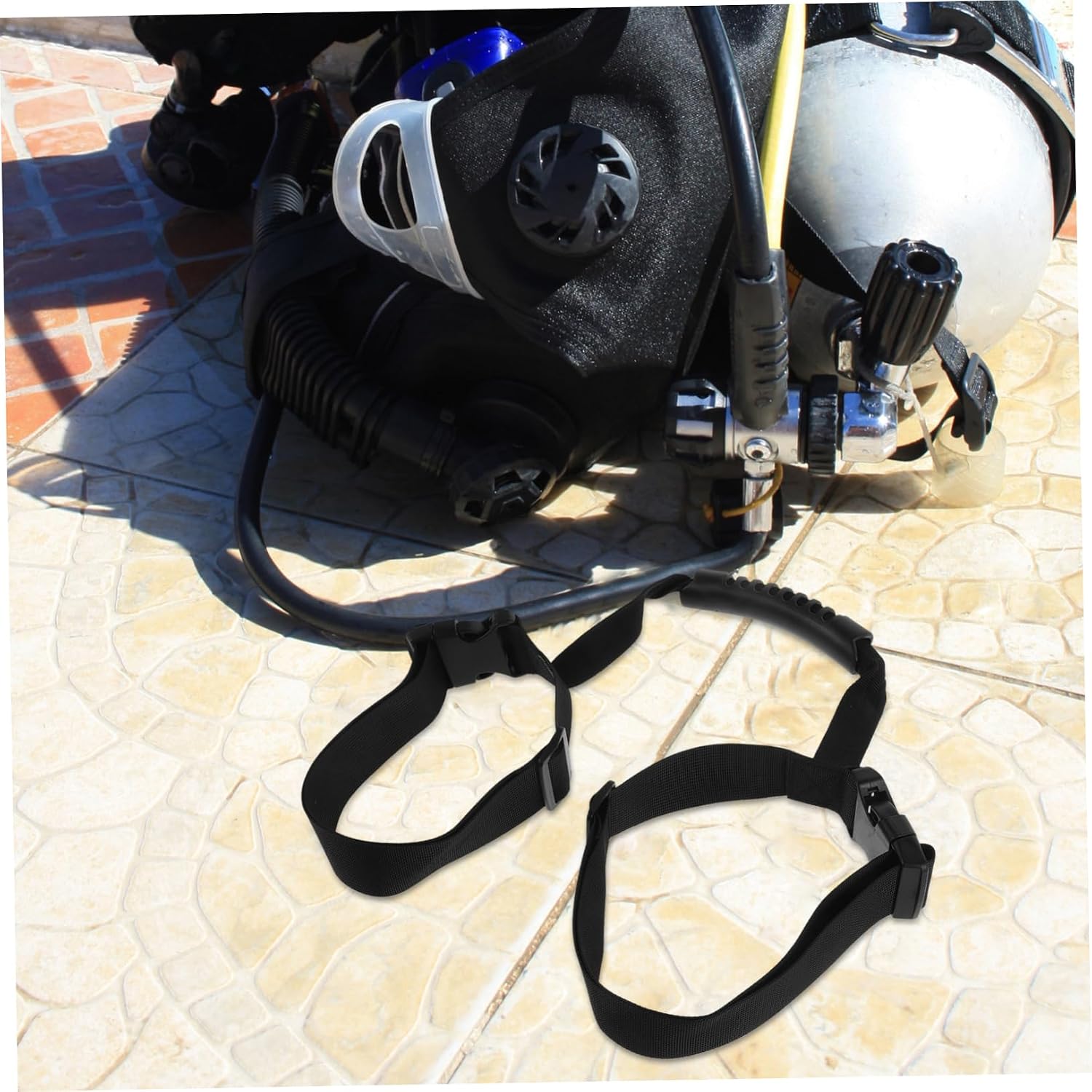 Toddmomy Scuba Air Tank Carrier Non- Strap for Convenient Oxygen Tank Transport for Diving and Boating Adventures Portable Handle Design for Easy Carrying