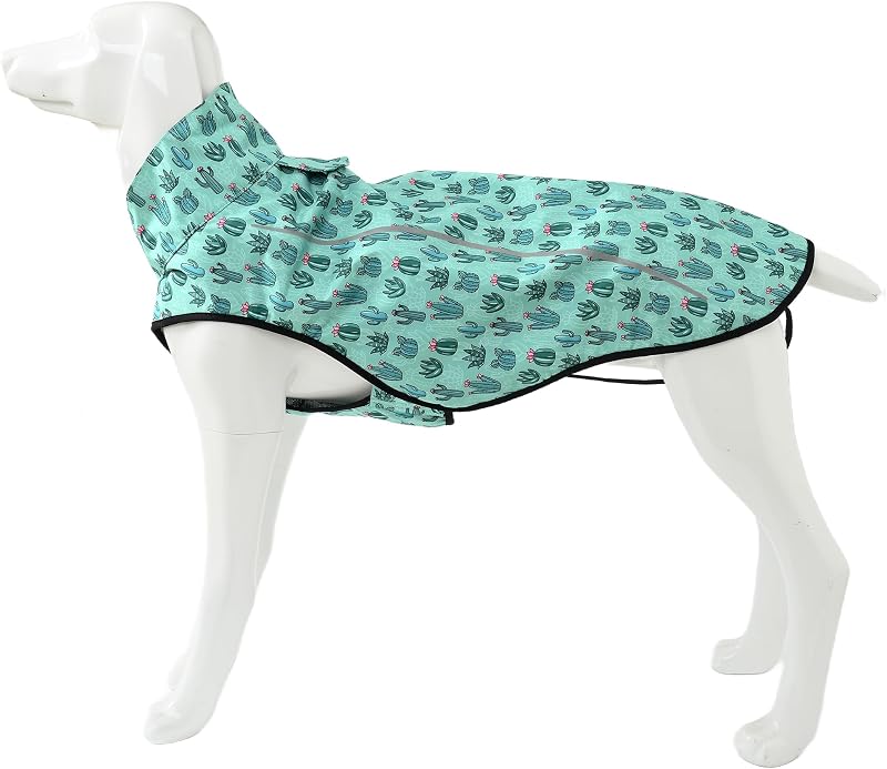 Capa de Chuva para Cães Mile High Life Impermeável com Faixa Refletiva – Tamanho M