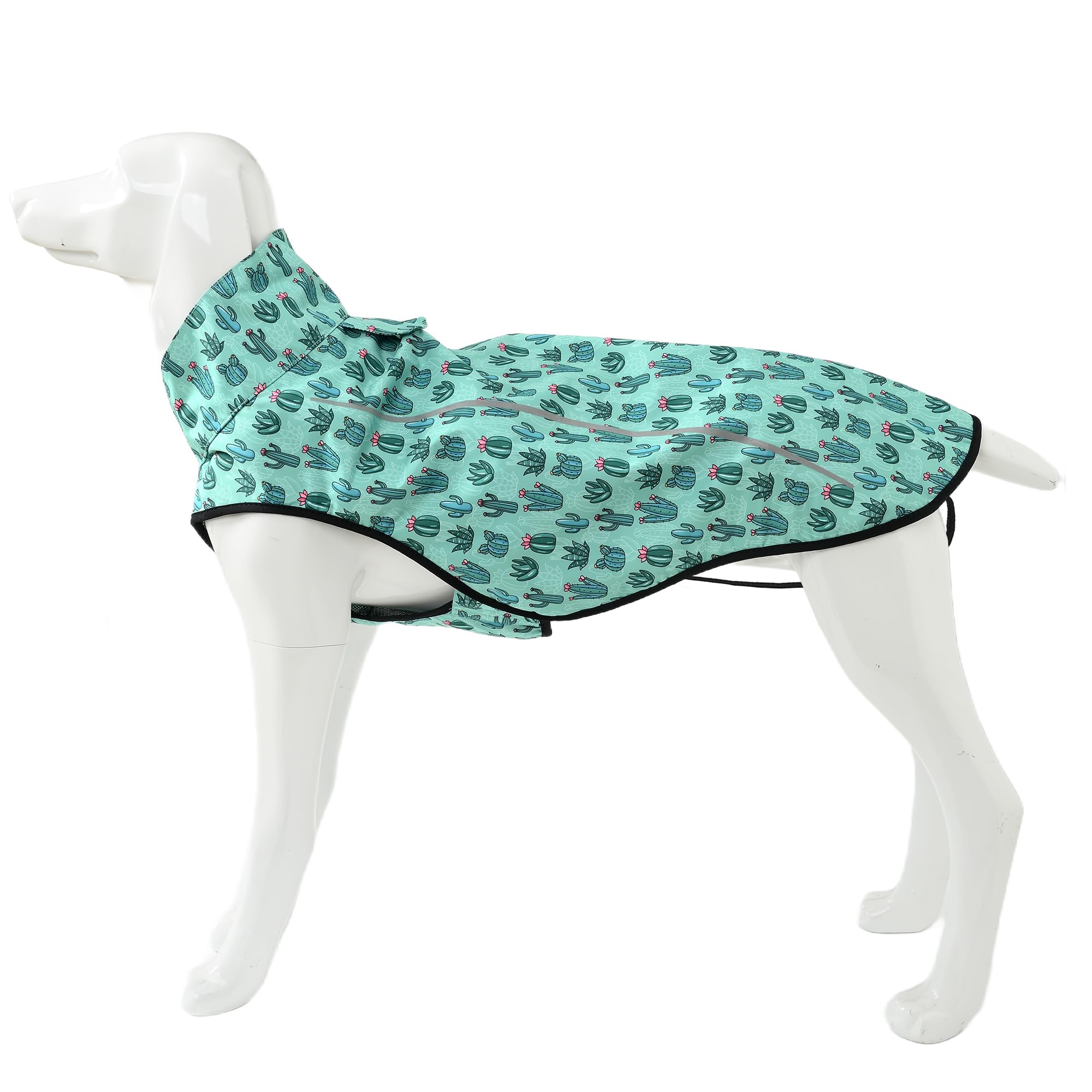 Mile High Life Dog Raincoat, Waterproof Dog Rain Jacket w/Reflective Strip