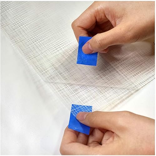 Miniatura 5 de BDF 4WHN - Película decorativa para ventana, red blanca (48 pulgadas x 50 pies)