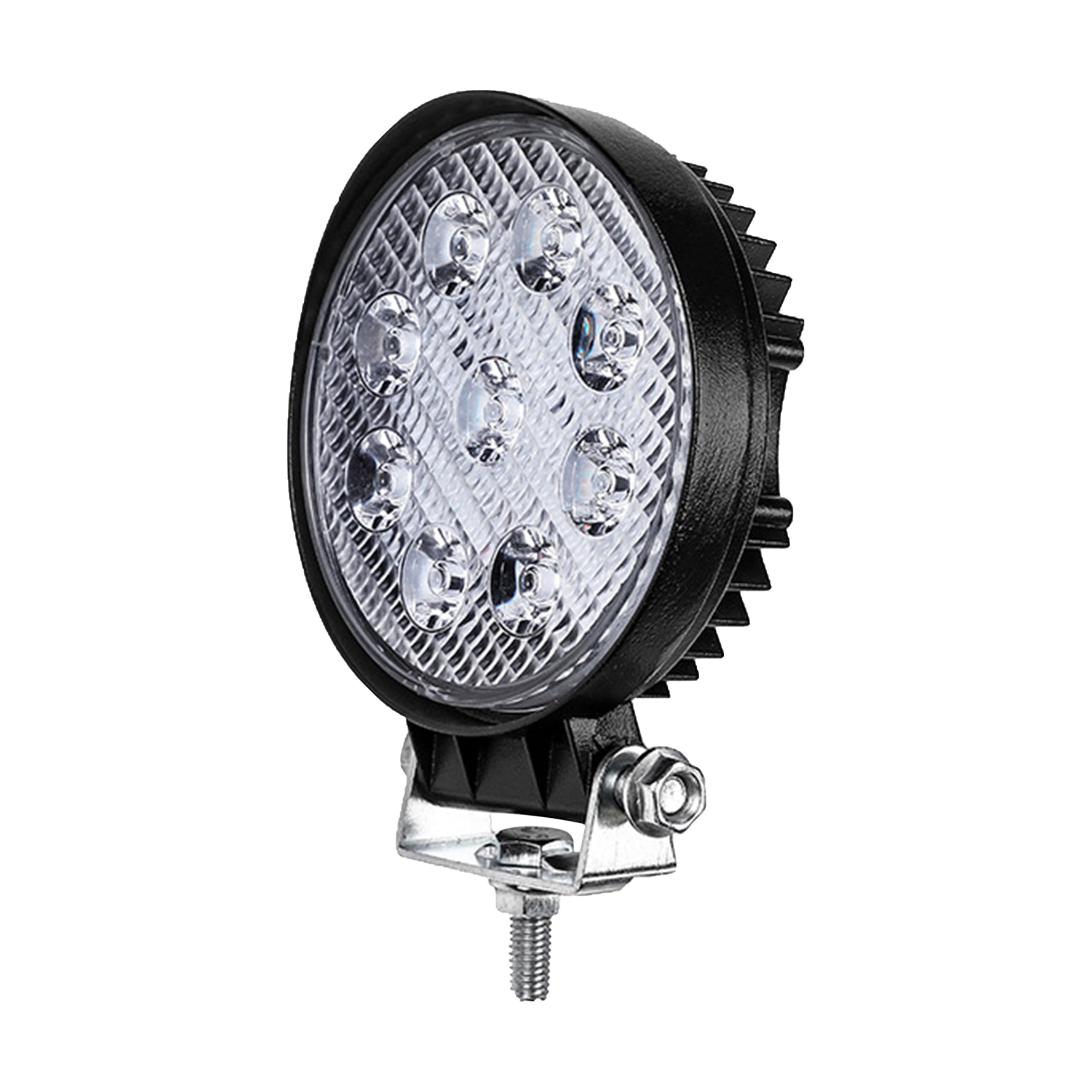 Retoo Faro da Lavoro LED, Faretto Rotondo, Spot Luci, Fari di Profondità, Illuminazione Ausiliari Fuoristrada, 2200 lm, 12-24V, 27W, Impermeabile IP68, Potente Luce Retromarcia per Trattore, Camion