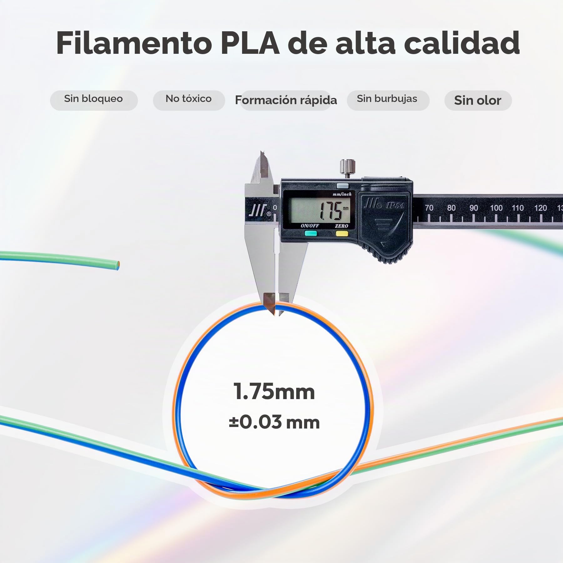 AMOLEN Filament PLA Filamento para Impresora 3D de Madera Oscura, Filamento PLA de 1,75 mm, Precisión Dimensional +/- 0,02 mm, 200 g x 4 bobinas