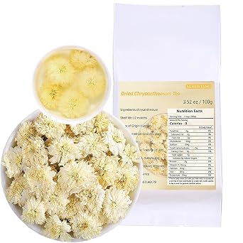 Chrysanthemum Tea 3.53 oz Dried Chrysantheum Flowers Loose Leaf Tea