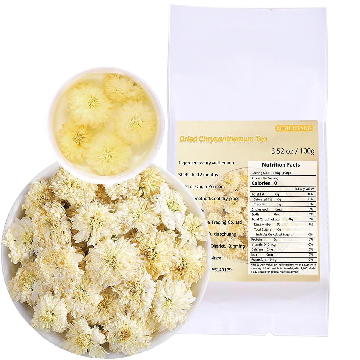 Amazon.com : Chrysanthemum Tea 3.53 oz Dried Chrysantheum Flowers
