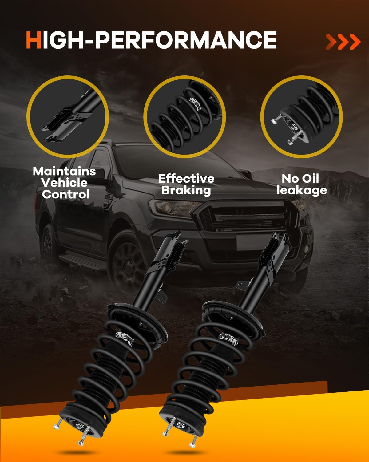 171681 171680 Rear Shocks Struts for Toyota, OCPTY Complete Strut Assembly w/Sping Fits 1993-2001 for Lexus ES300 1997-2003 for Toyota Avalon 1992-94 97-2001 for Toyota Camry 1999-03 for Toyota Solara