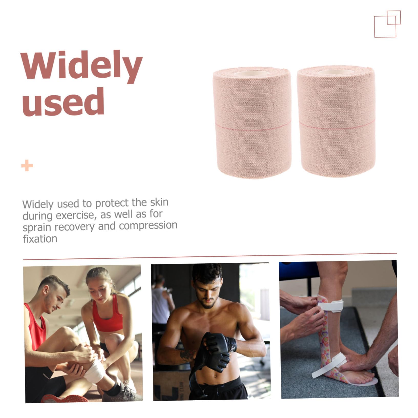 Healeved 5 zestawów Gruba Elastyczna Taśma Taśma Bandażowa Taśma Do Owijania Bandaży Taśma Sportowa Taśma Bandażowa Owijki Bandażowe Owijka Bandażowa Taśma Rozciągliwa Taśma 2 rolki*5