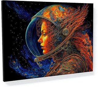 Sense Canvas Trippy Psychedelic Astronaut 56 Canvas Art - Home Decor Wal...