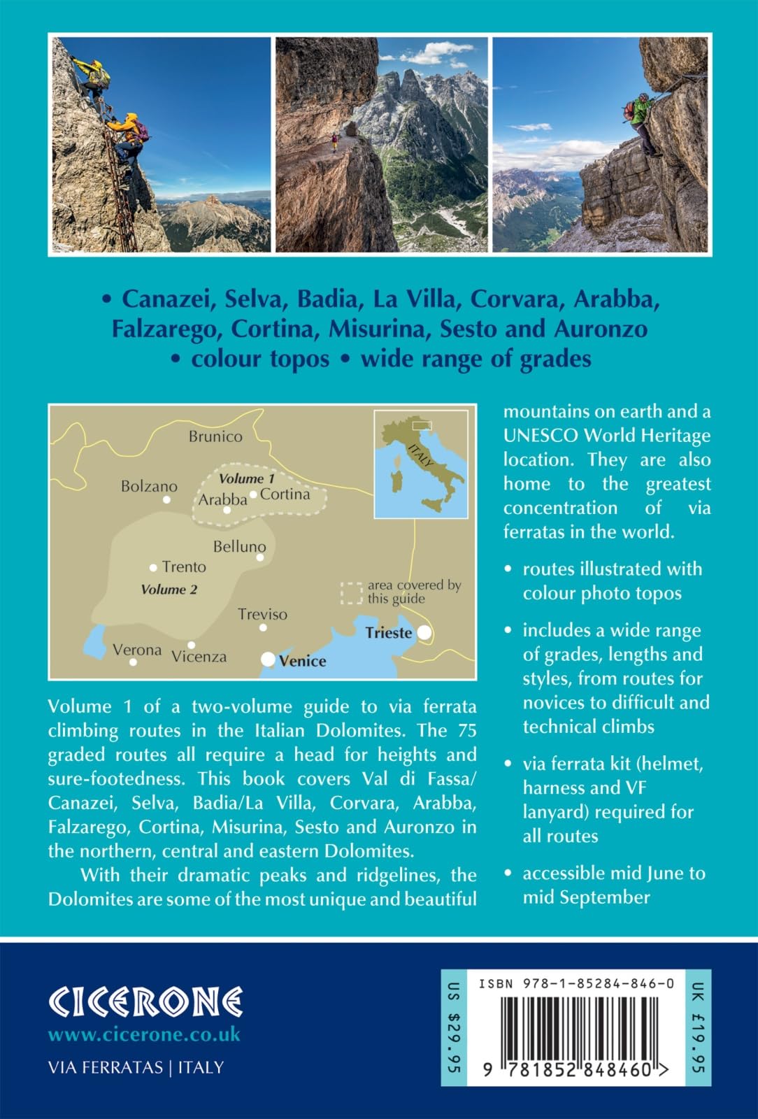 Via Ferratas of the Italian Dolomites: Vol 1: 75 Routes-North, Central and East Ranges