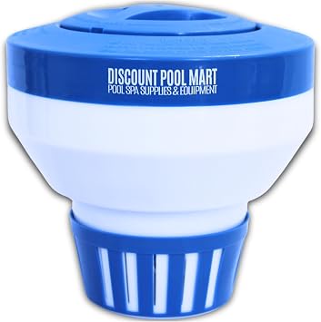 Pool Chlorine Floater 3" Tablet Floater | Pool Spa Chlorine/Bromine Floater Adjustable Vents | Large Floating Chlorinator Dispenser Capacity Designed to Hold Up to 5 Chlorine Tablets
