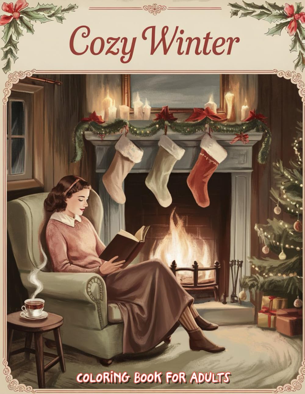 Cozy Winter Coloring Book for Adults: Relaxing Winter Scenes and Seasonal Designs for Stress Relief, Mindfulness, and Creativity
