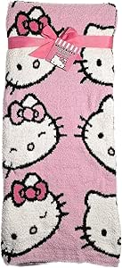 Jay Franco & Sons, Inc. Hello Kitty Blankets and Throws (Pink Yarn Knit