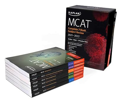 MCAT Complete 7-Book Subject Review 2021-2022 Online + Book + 3 Practice Tests