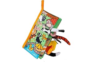 Jollybaby Farm Tails Baby Cloth Book