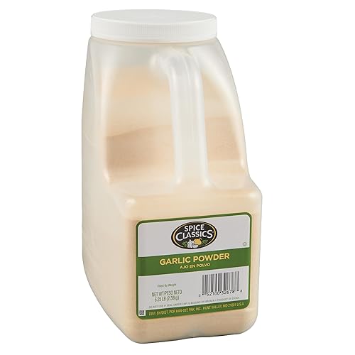 Spice Classics Ajo en polvo 525 libras un recipiente de 525 libras de condimento de ajo a granel en polvo sustituto ideal para ajo fresco combina Spice Classics Ajo en polvo 525 libras un recipiente de 525 libras de condimento de ajo a granel en polvo sustituto ideal para ajo fresco combina
