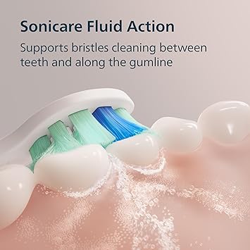 Philips Sonicare 4100 Series Electric Toothbrush - Sonic Toothbrush with Advanced Sonic Technology, Pressure Sensor, Two Intensity Settings, Smartimer & Quadpacer, Black, Model HX3681/24