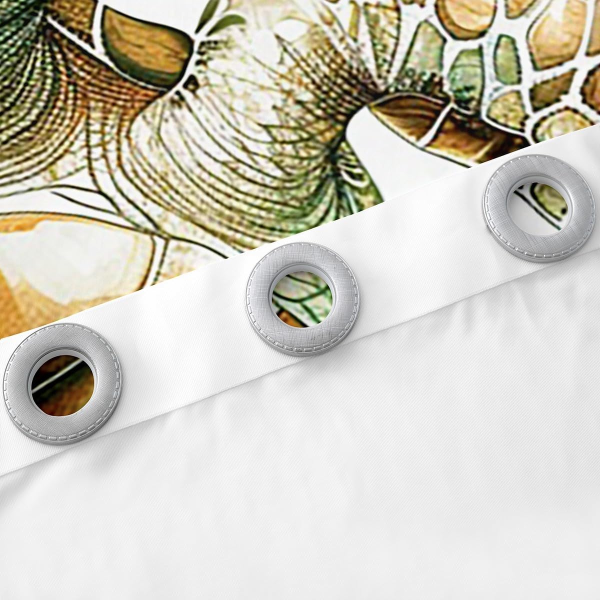 jejeloiu Ocean Themed Curtain (2 Panels, 42 x 84 Inch) Sea Turtle 30%-50% Blackout Shades for Boys Girls Teens Marine Life Window Drapes Light Green White Room Darkening Curtain