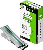 Vista 2 de meite Puntas flexibles, 5/8 pulgadas (0.591 in) para puntos de recambio de uñas (1000 piezas) para controlador de puntos, ideal para paneles