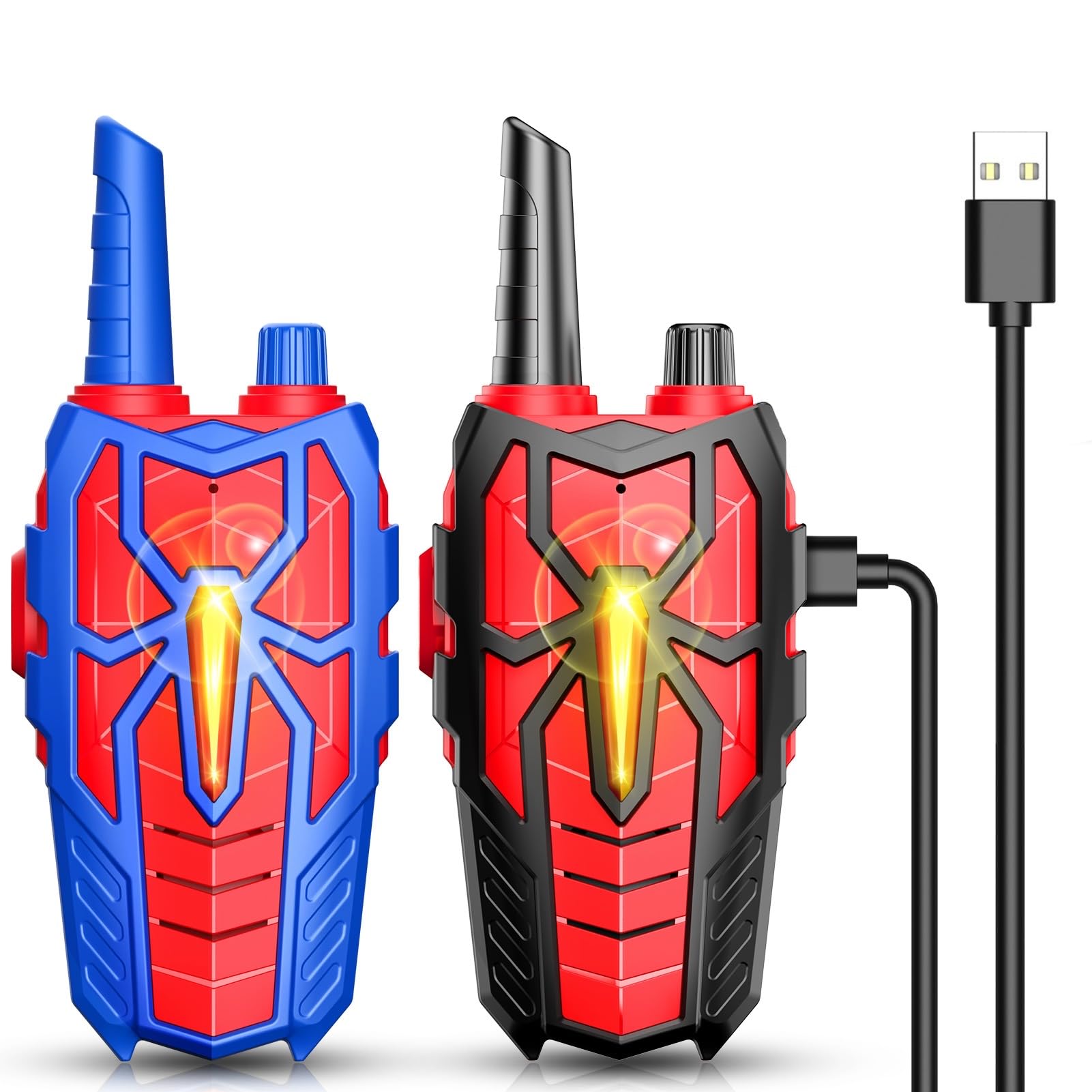 Rechargeable Walkie Talkies Toys for Kids: Toys Gifts for 3 4 5 6 7 8 Year Old Boys Girls Toddlers Walkie Talkies Birthday Gift for Ages 3-5 5-7 6-8