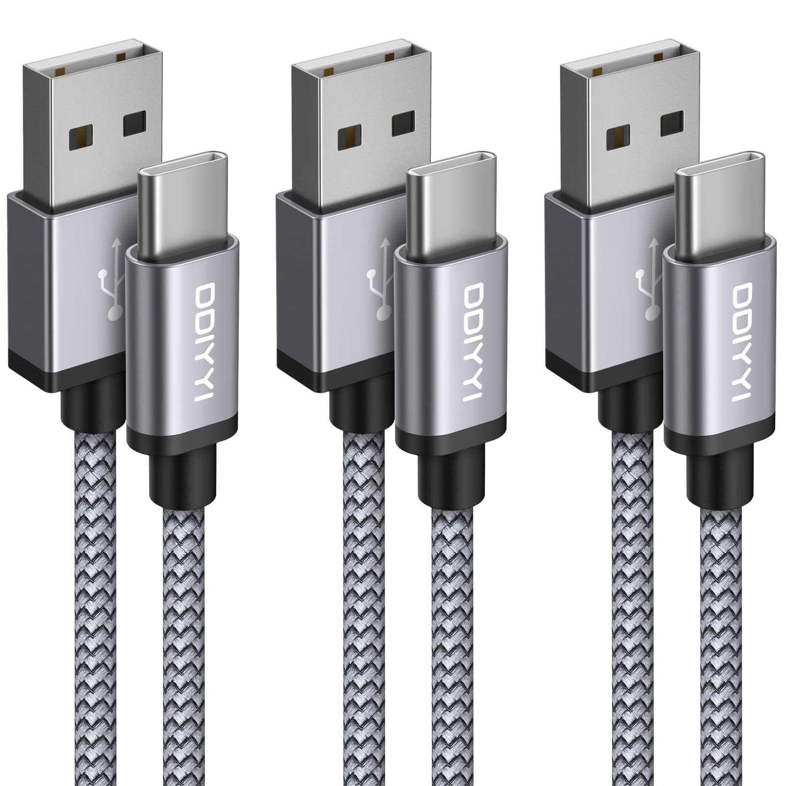 DDIYYI USB C Samsung Tablet Charger Cable 2M 3Pack, Fast Charging for Galaxy Tab A7/A7 Lite, A8, Tab S6/S6 Lite, S7/S7 FE, Fire Tablet 8/8 Kids/10/10 Kids