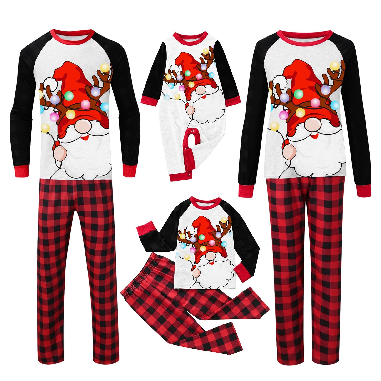 Generisch Abgestimmtes Weihnachts Familienoutfit Set, weiches festliches Freizeitset für Frauen, Paare und die gesamte Familie