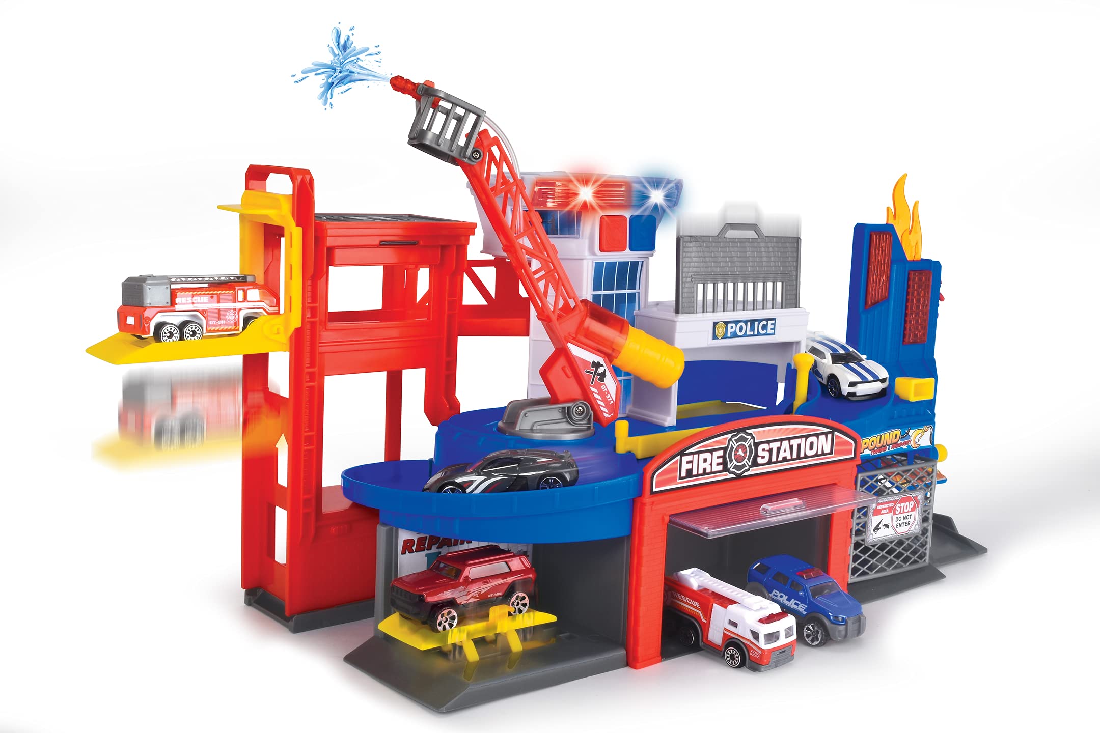 Dickie - Fire & Rescue Playset - Light and Sound : Amazon.ca: Toys