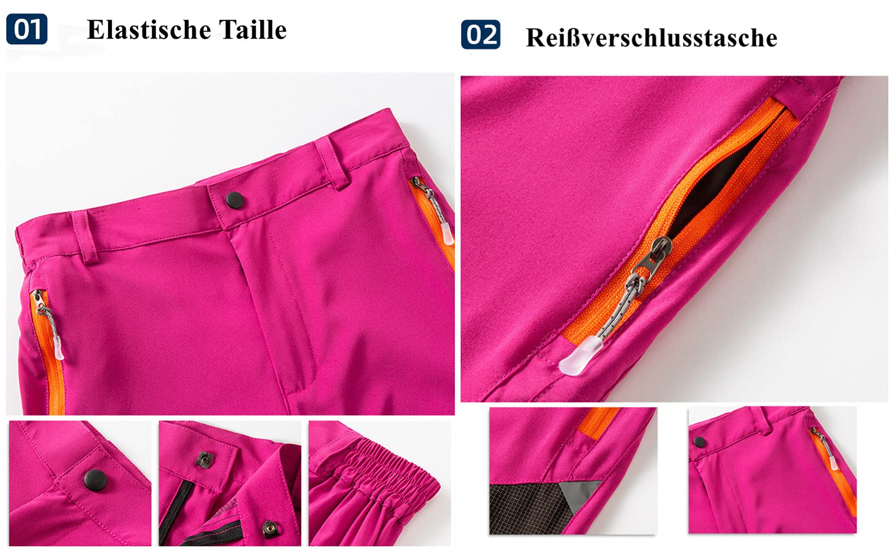 Daysskk Pantalones 2 en 1 con cremallera, desmontables, para niños, niñas, para exteriores, verano, secado rápido, para senderismo, impermeables