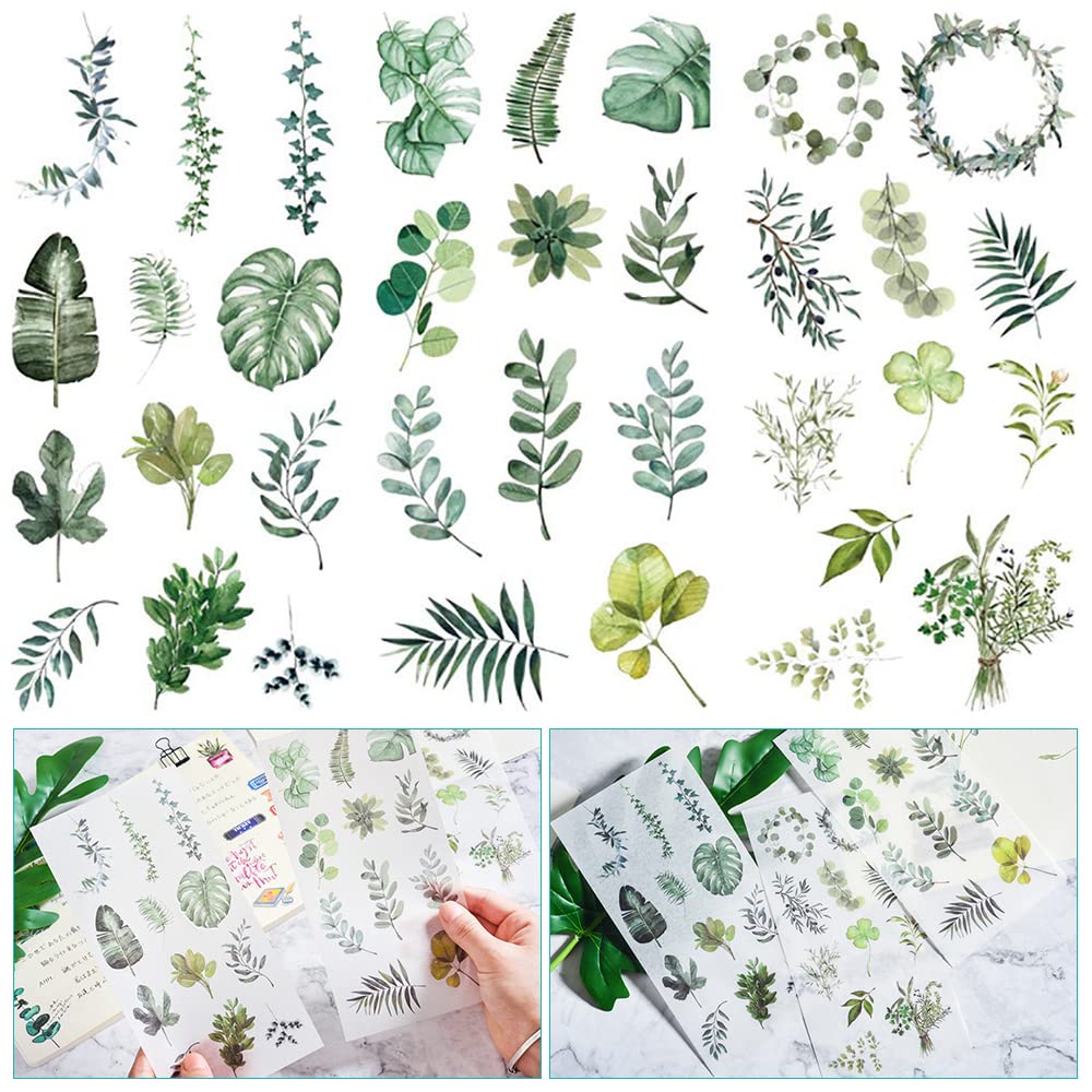Lot De 180 Autocollants PET Thème Jardin Floral Vintage | Décoration Scrapbooking, Albums, Agendas, Projets DIY