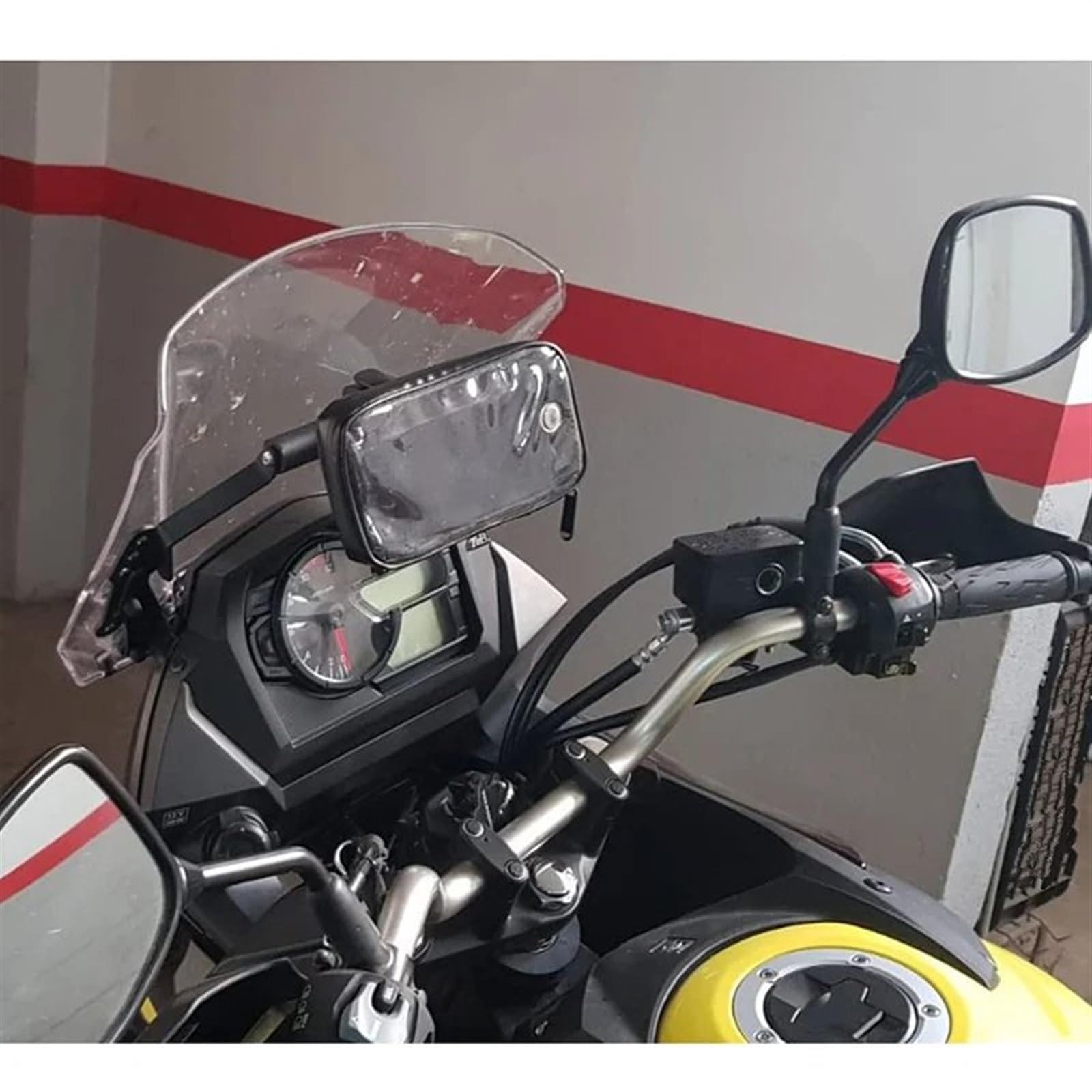 Support Navigation Moto pour Suzuki DL650,pour Vstrom 650XT,pour V-Strom 2017–2022, Support Téléphone Accessoires Moto Plaque Navigation GPS(12MM Phone Holder)
