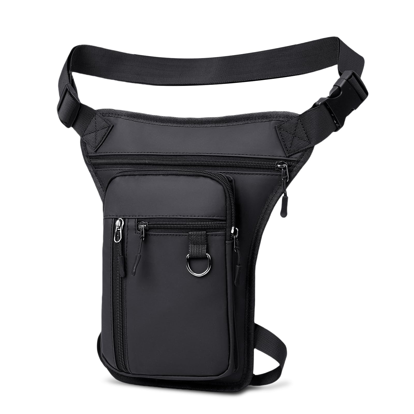 Flintronic Bolsa Pierna Moto, Impermeable Tactico Riñoneras Pierna, Riñonera Deportiva Multifunción, Duradero Riñonera Running Cintura con Correas Ajustables, para Ciclismo Pesca Camping Deporte