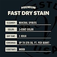 Vista 6 de Varathane - Tinte de madera prémium de secado rápido, 262014, cuarto de galón, caoba dorada