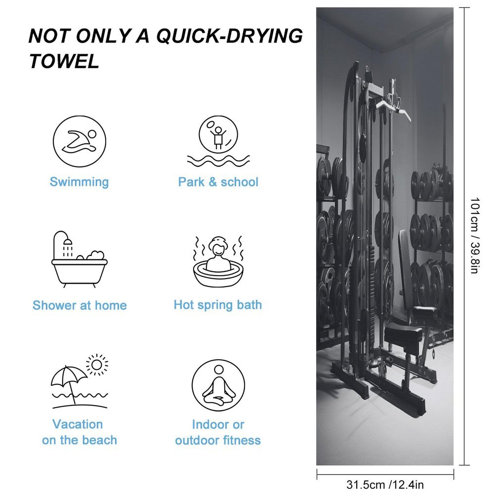 AQRJLPM Gym Equipment Quick Dry Towel Cold Fabric Workout Sweat Towels Highly Absorbing Odor-Free Travel Towel for Hot Yoga Tennis Running Exercise Working Out Camping