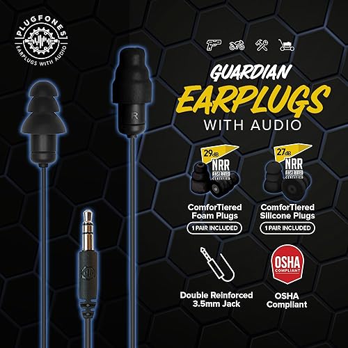 Miniatura 10 de Plugfones Contractor audífonos internos con protección de silicona y protección de goma eva