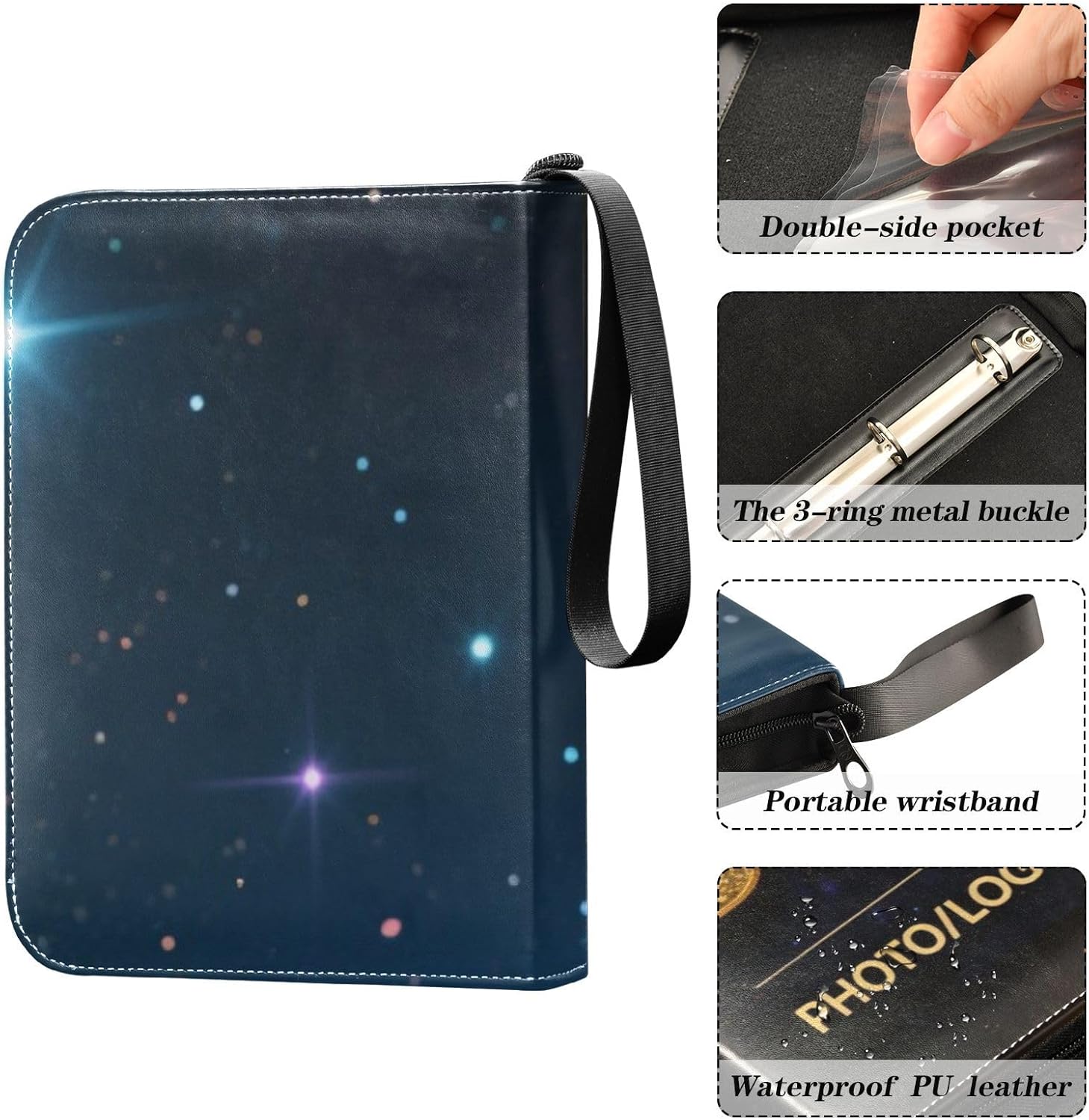 Card Binder Custom Design Your Image Trading Binder 400 Pockets Card Holder Collector Album with 50 Removable Sleeves