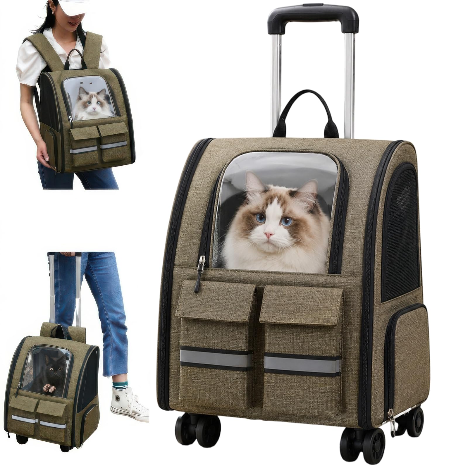 Amazon.co.jp: ペットキャリーカート 3WAY 耐荷重15kg以内 猫 小型犬