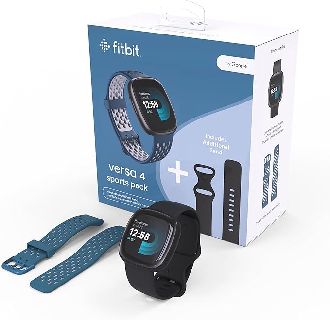 Google Fitbit Versa 4, el smartwatch que te ayuda a ponerte en forma con GPS integrado, hasta 6 días de batería y compatible con iOS 15 & Android OS 9.0