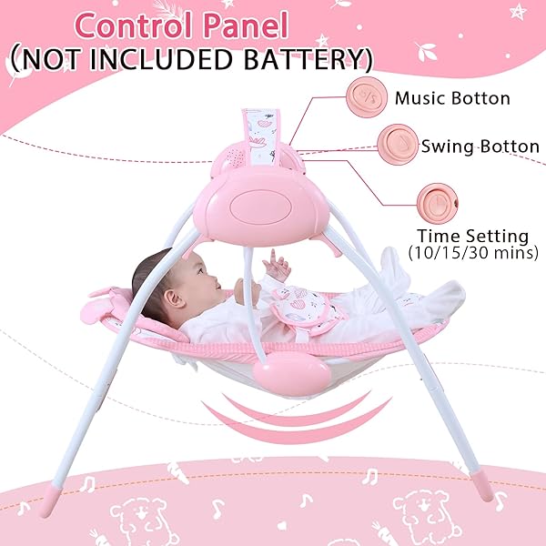 Otrolepota Baby Swing 0-9M Pink 4