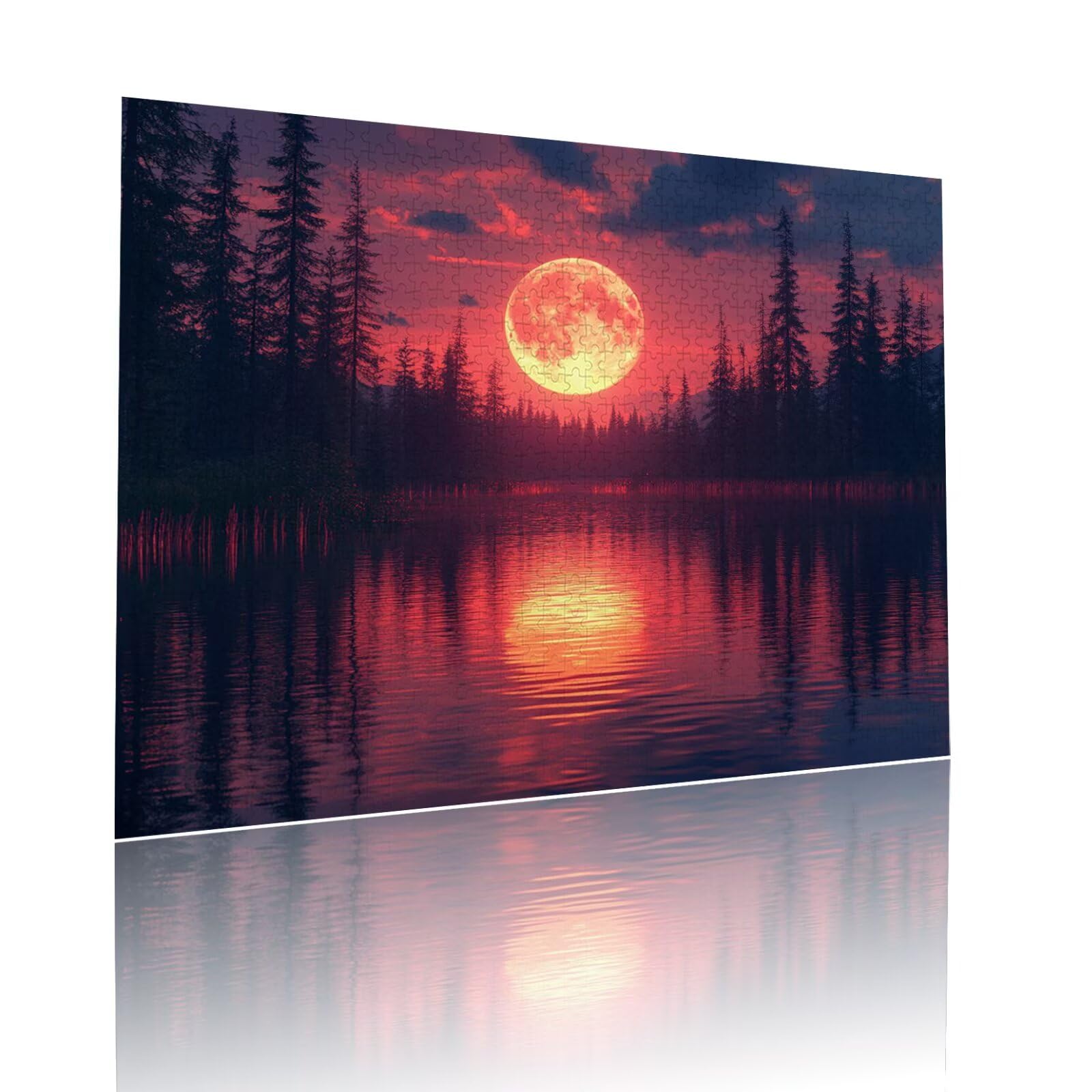 Puzzle Erwachsene 2000 Teile Mond Landschaft Educa Jigsaw für Kinder ab 8 Jahren Mädchen Jungen, Erwachsene Impossible Klassische Puzzles Schwer, Anspruchsvoll Spielspaß, Als Geschenke 70x99cm t-986
