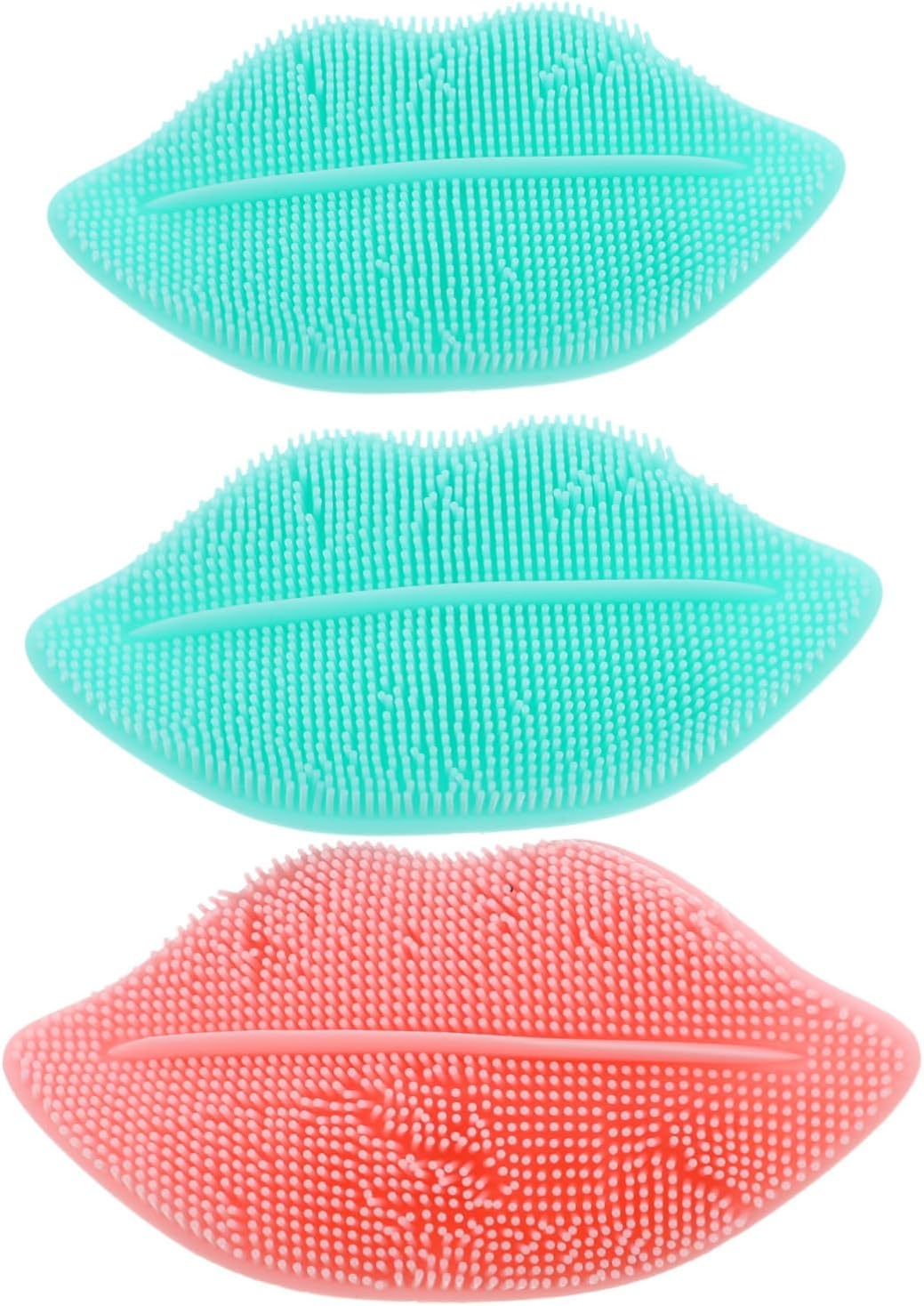 3pcs Silicone Facial Cleansing Brush for Gentle Exfoliation and Deep Pore Cleaning Soft Face Wash Tool with Massage Stimulation Lightweight Design for Womens Daily Random Color