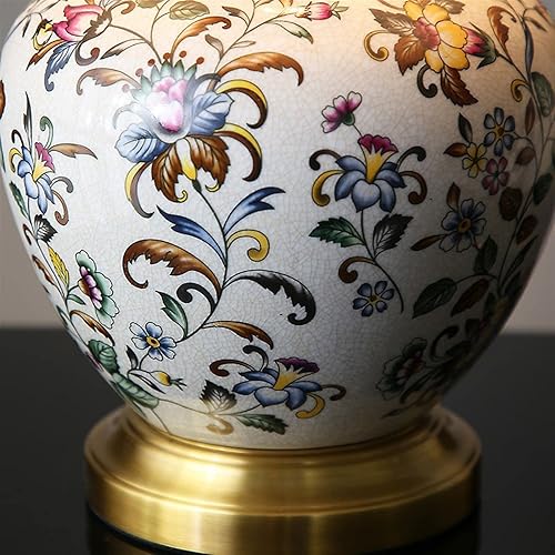 Miniatura 3 de BGGJJ Lamp for Desk Nordic Luxury Ceramic Table Lamp Bedroom Bedside Lamp Study Living Room Office Retro Decorative Table Lamp Desk Lamps for Home